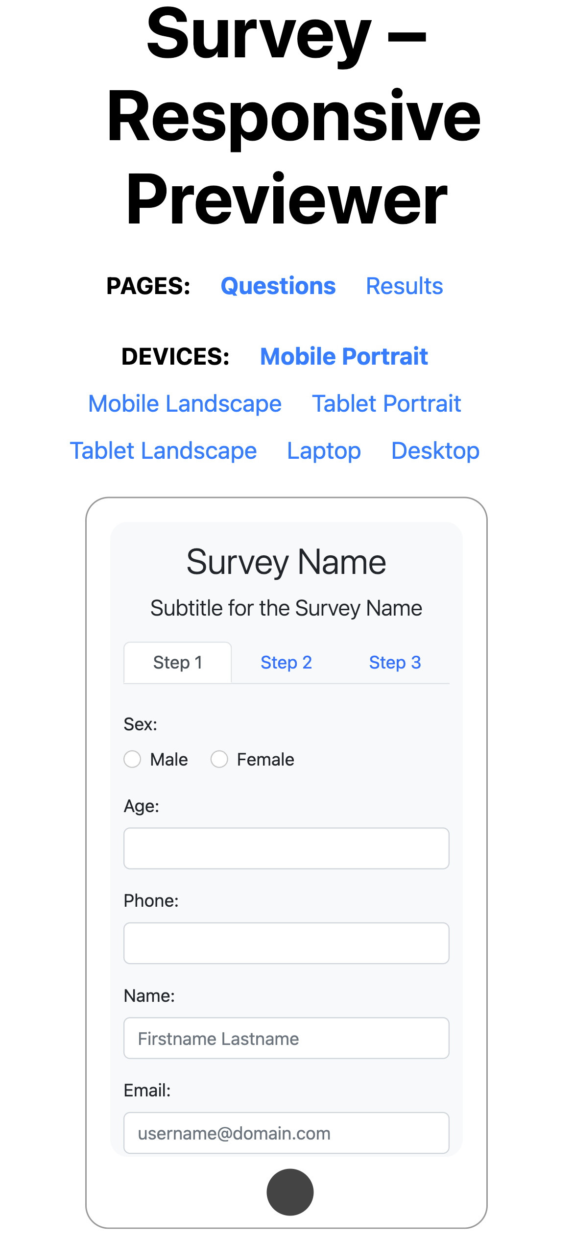 UI Library Templates